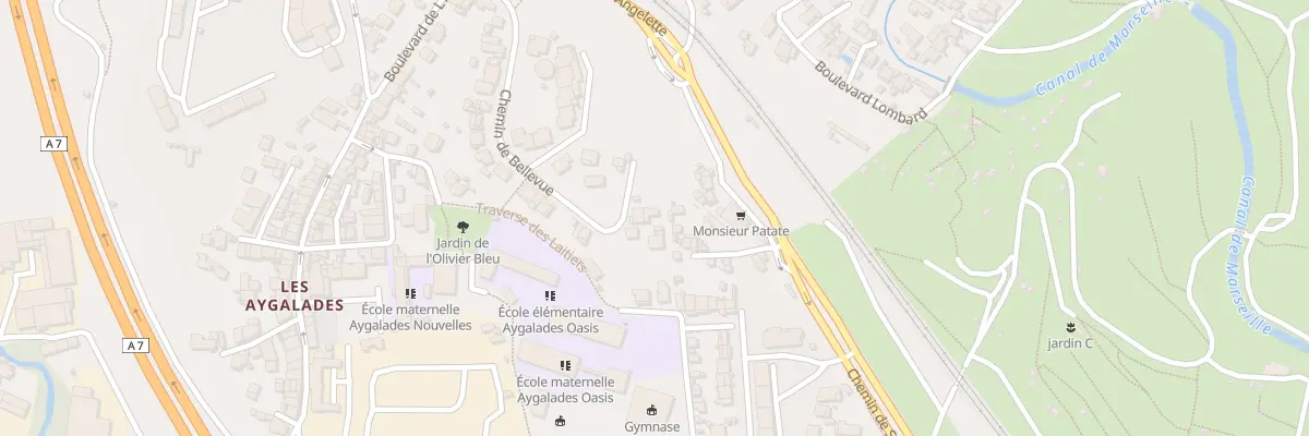 Plan du 36 Che de Bellevue Aygalades à Marseille 15e Arrondissement