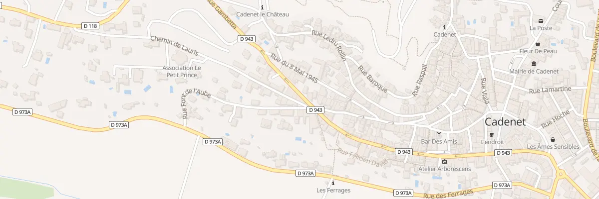 Plan du 95B Av Gambetta à Cadenet