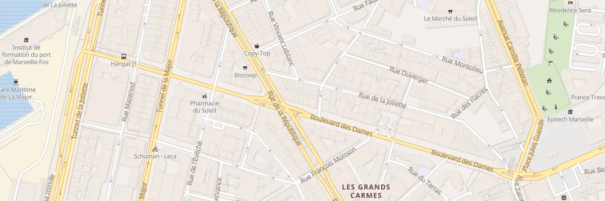 Plan du 70 Bd des Dames à Marseille 2e Arrondissement
