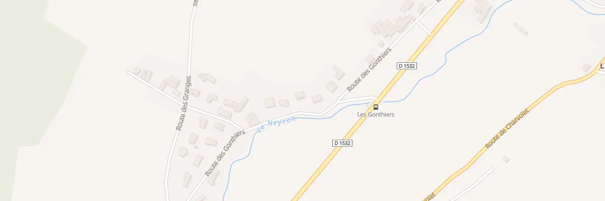 Plan du 406 Rte des Gonthiers à Izeron
