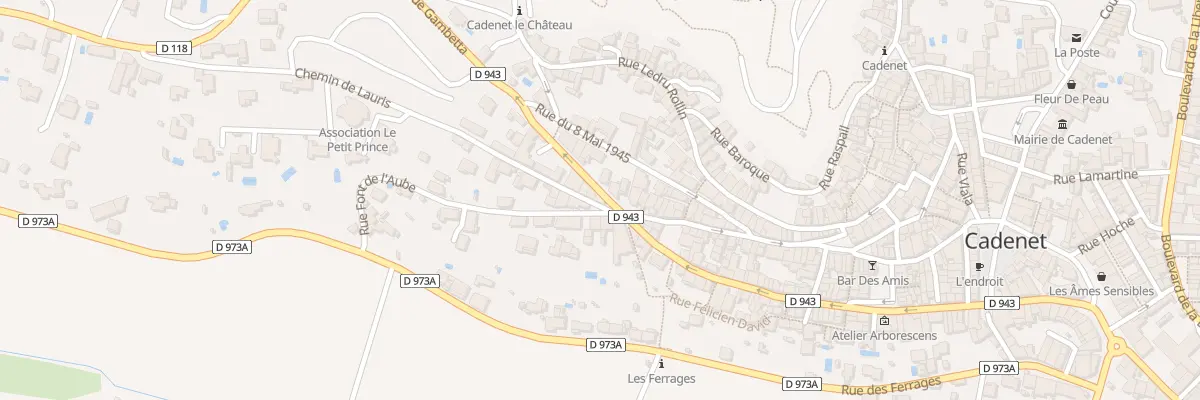 Plan du 95 Av Gambetta à Cadenet