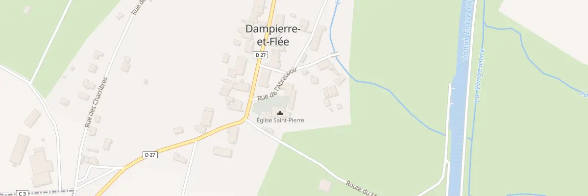 Plan du 2 Rue de l’Abreuvoir à Dampierre-et-Flée