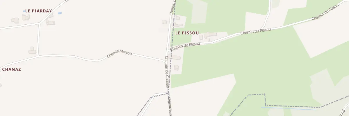 Plan du 923 Chem de Chanas à Montcarra