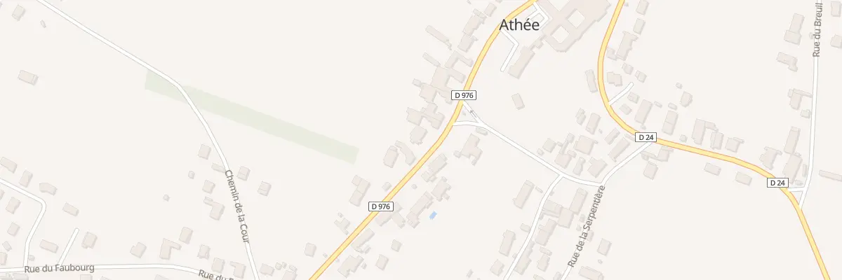 Plan du 28 Rue du Centre à Athée