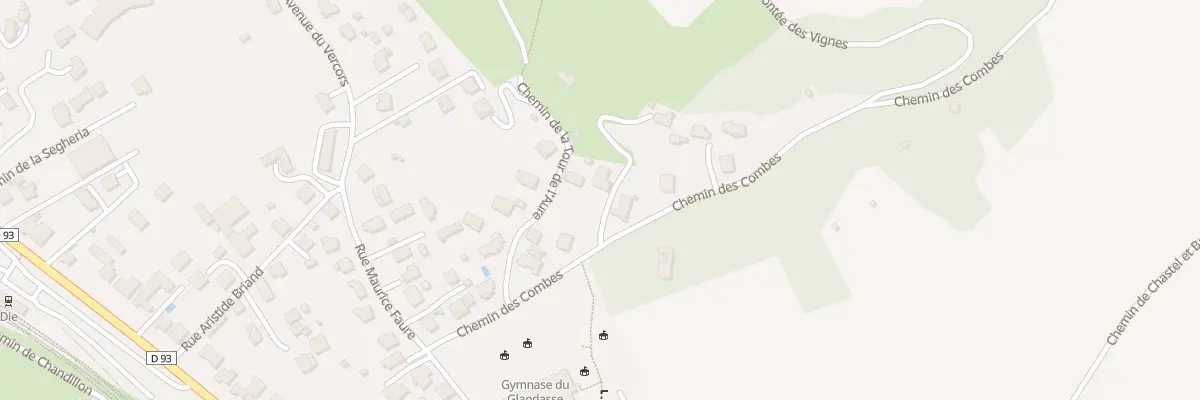 Plan du 9 Che des Combes à Die