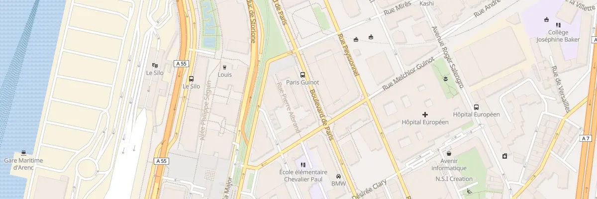 Plan du 103 Bd de Paris à Marseille 2e Arrondissement