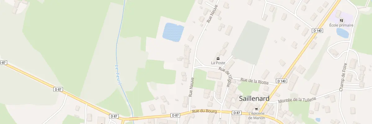 Plan du 119 Rue Neuve à Saillenard