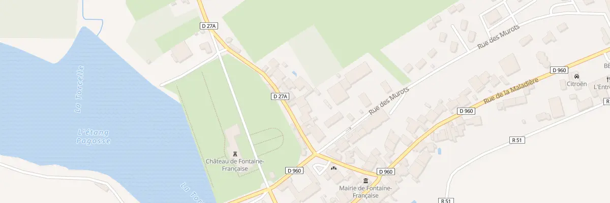 Plan du 10 Rue de France à Fontaine-Française