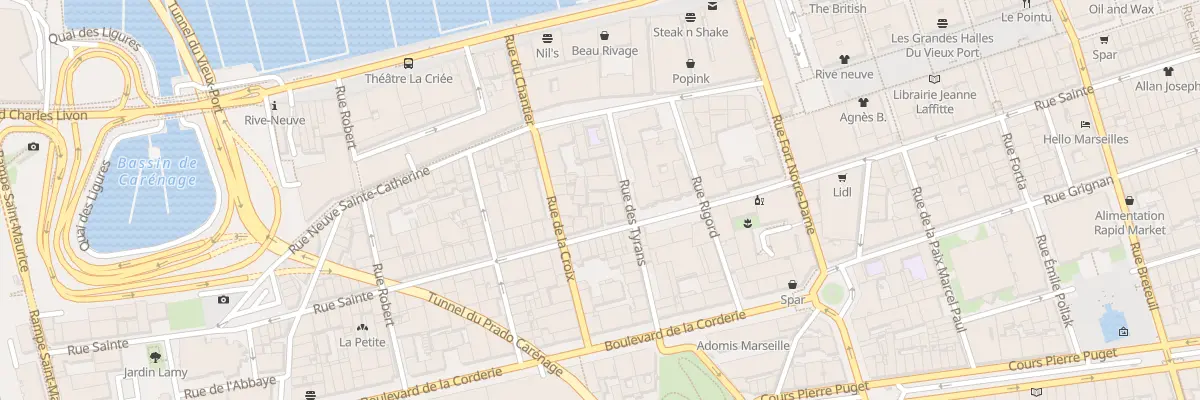 Plan du 84 Rue sainte à Marseille 7e Arrondissement
