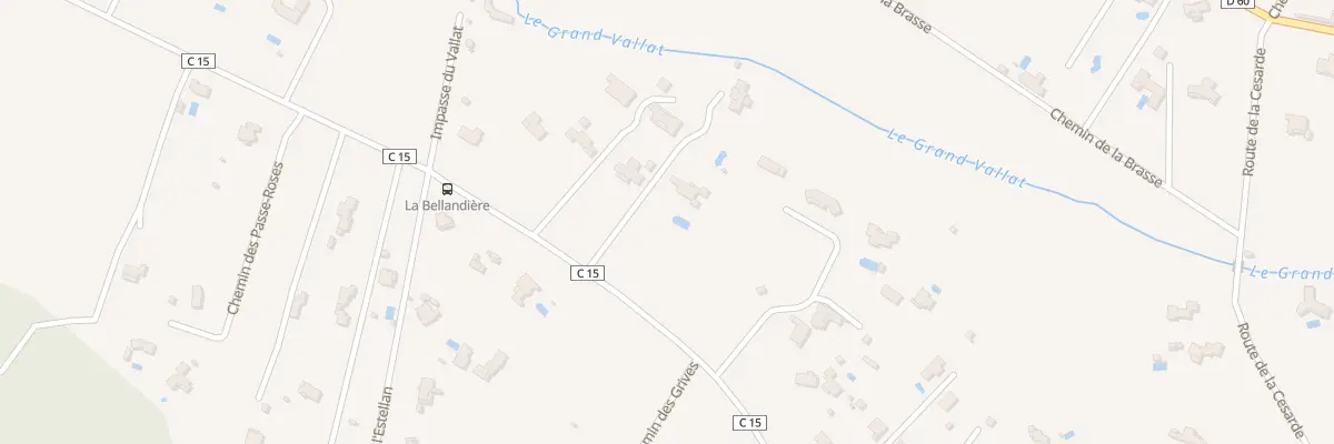 Plan du 1020 Rue Bellaud de la Bellaudiere à Cabriès