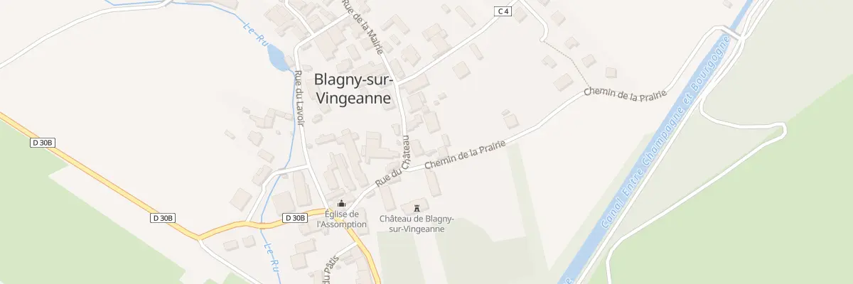 Plan du 4 Rue du Château à Blagny-sur-Vingeanne