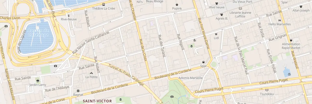 Plan du 99 Rue sainte à Marseille 7e Arrondissement