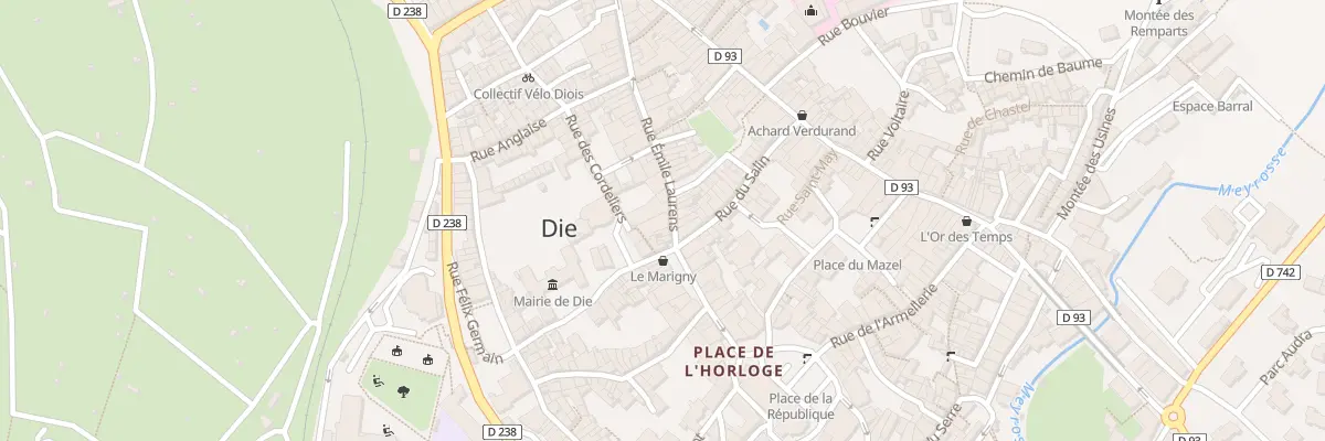 Plan du 50 Rue Emile Laurens à Die