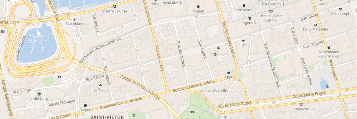 Plan du 95 Rue sainte à Marseille 7e Arrondissement