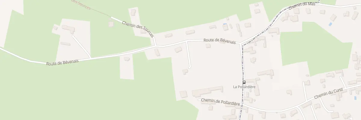 Plan du 1190 Rte de Bévenais à La Frette