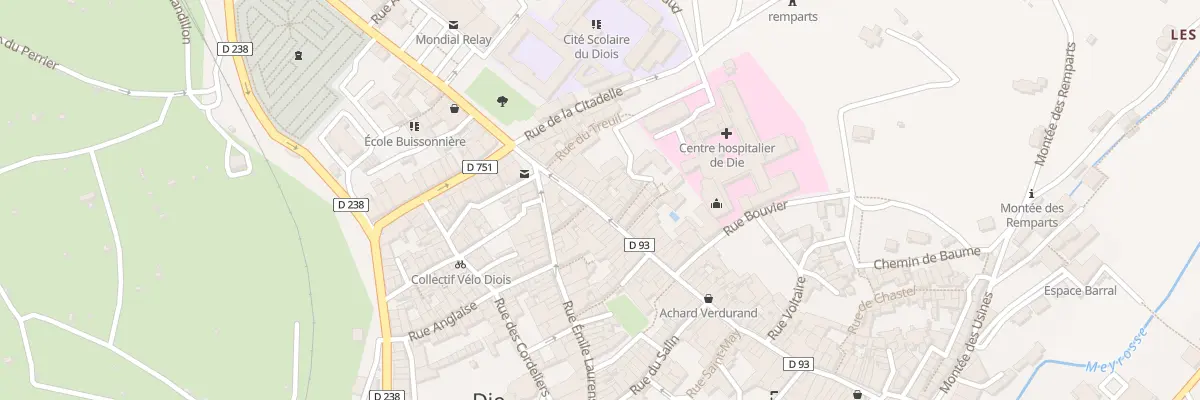 Plan du 19 Rue Camille Buffardel à Die