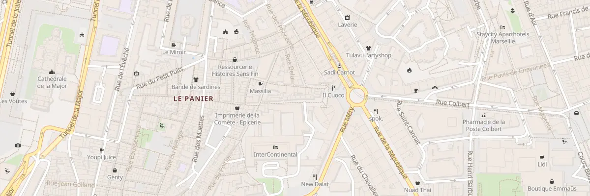 Plan du 12 Rue des belles ecuelles à Marseille 2e Arrondissement