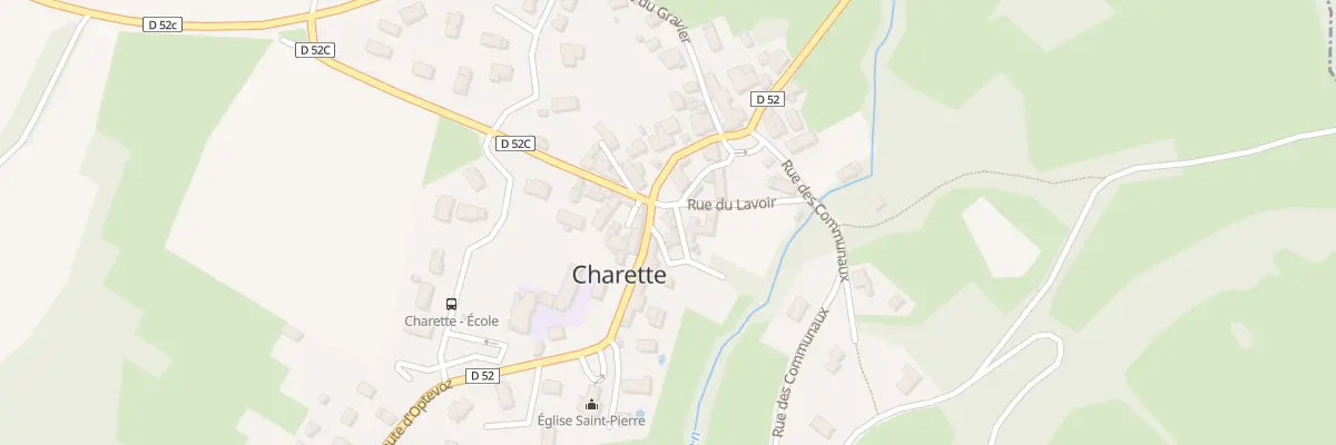 Plan du 80 Pas de la Fontaine à Charette