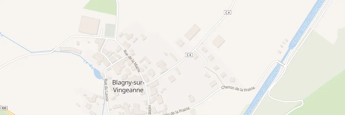 Plan du 3 Rte de la Ramisse à Blagny-sur-Vingeanne