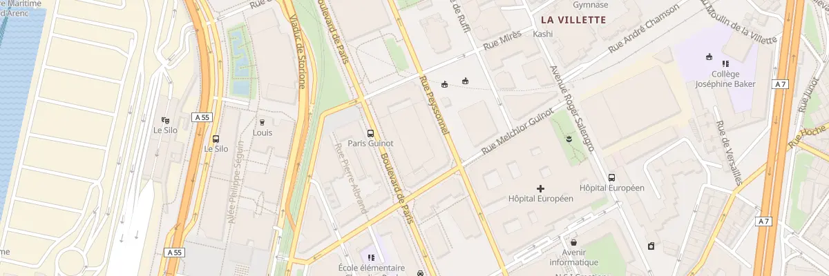 Plan du 77 Rue peyssonnel à Marseille 3e Arrondissement
