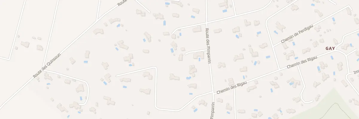 Plan du 703 Rte des Pimparrin à Cabriès