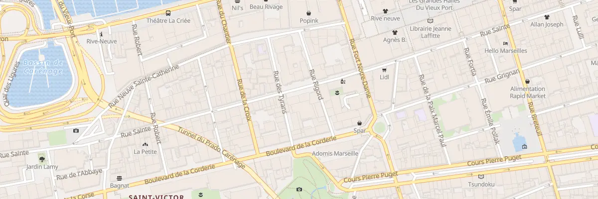 Plan du 87 Rue sainte à Marseille 7e Arrondissement