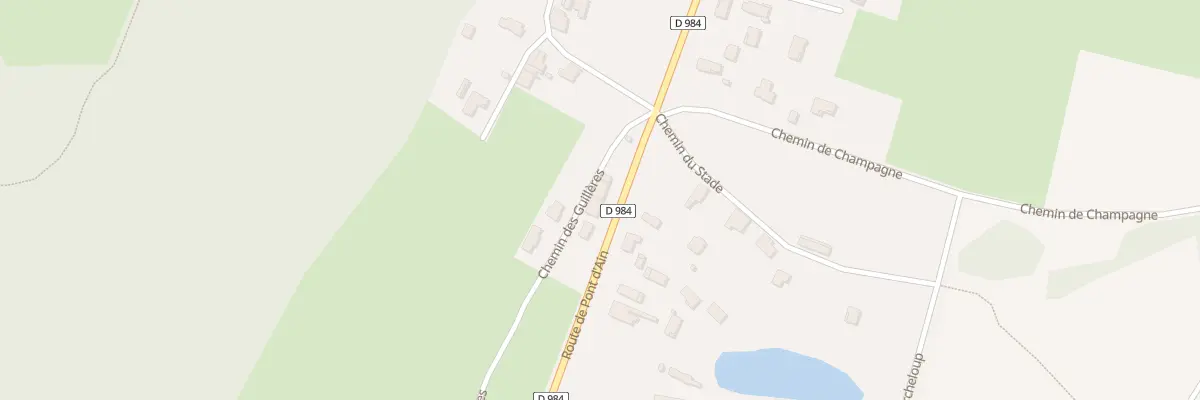 Plan du 1230 Rte de Pont d’Ain à Neuville-sur-Ain