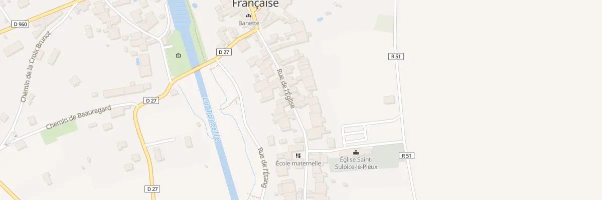 Plan du 39 Rue de l’Eglise à Fontaine-Française