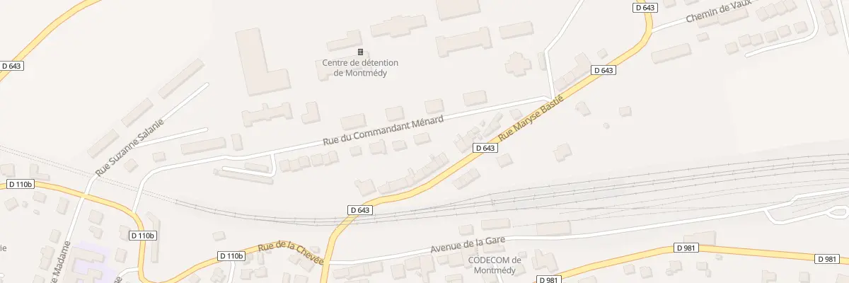 Plan du 1 Rue du Commandant Ménard à Montmédy