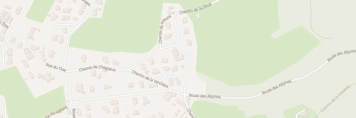 Plan du 30 Che de Chagneux à Ambérieu-en-Bugey