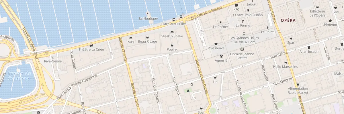 Plan du 7 Rue Neuve Ste-Catherine à Marseille 7e Arrondissement