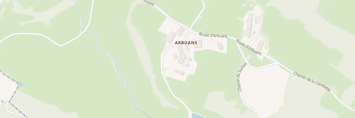 Plan du 980 Rte d’Arbuans à Champagnat