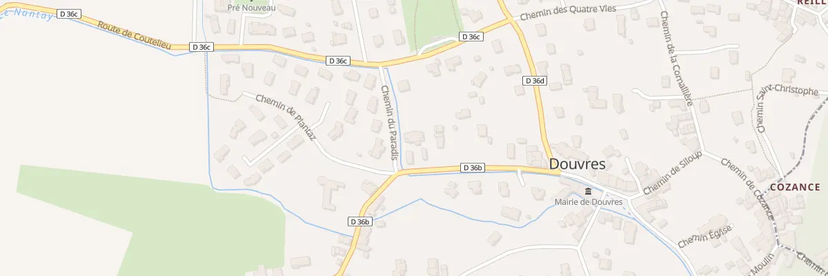 Plan du 212 Rte d’Ambérieu à Douvres