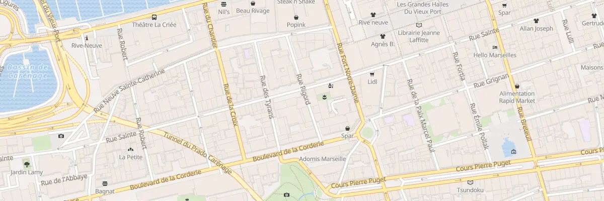 Plan du 83 Rue sainte à Marseille 7e Arrondissement