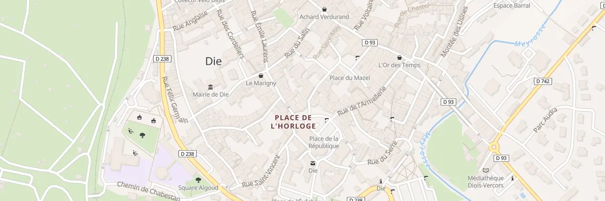 Plan du 1 Rue Joseph Reynaud à Die