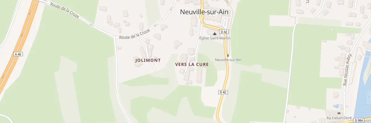 Plan du 108 Rue de la Cure à Neuville-sur-Ain