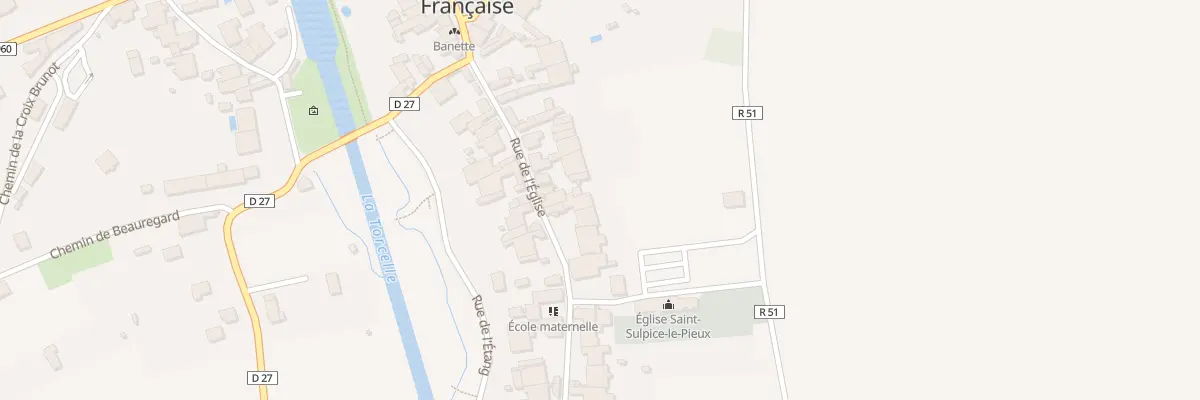 Plan du 43 Rue de l’Eglise à Fontaine-Française