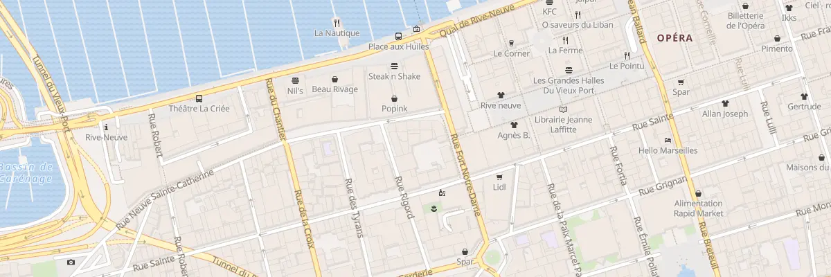 Plan du 3A Rue Neuve Ste Catherine à Marseille 7e Arrondissement