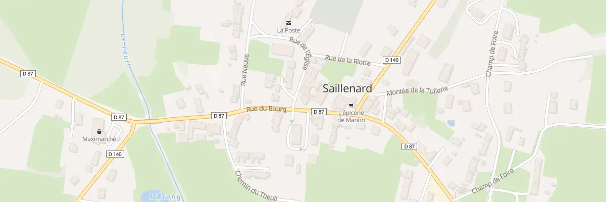 Plan du 257 Rue du Bourg à Saillenard