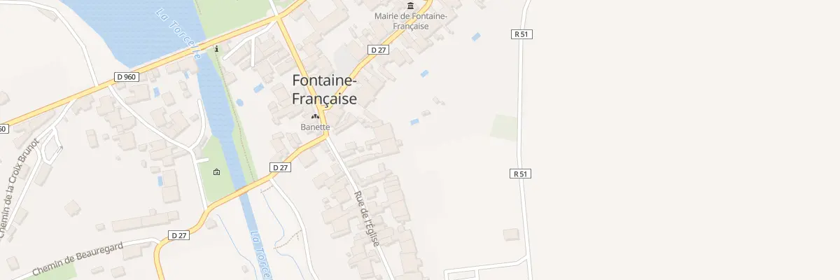 Plan du 9 Rue de l’Eglise à Fontaine-Française
