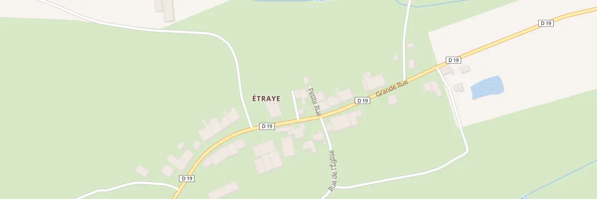 Plan du 2 Rue du Lavoir à Étraye