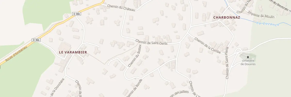 Plan du 172 Che du Bottex à Douvres