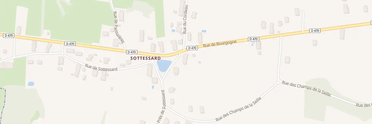Plan du 1 Rue des Prés de Sottessard à Cosges