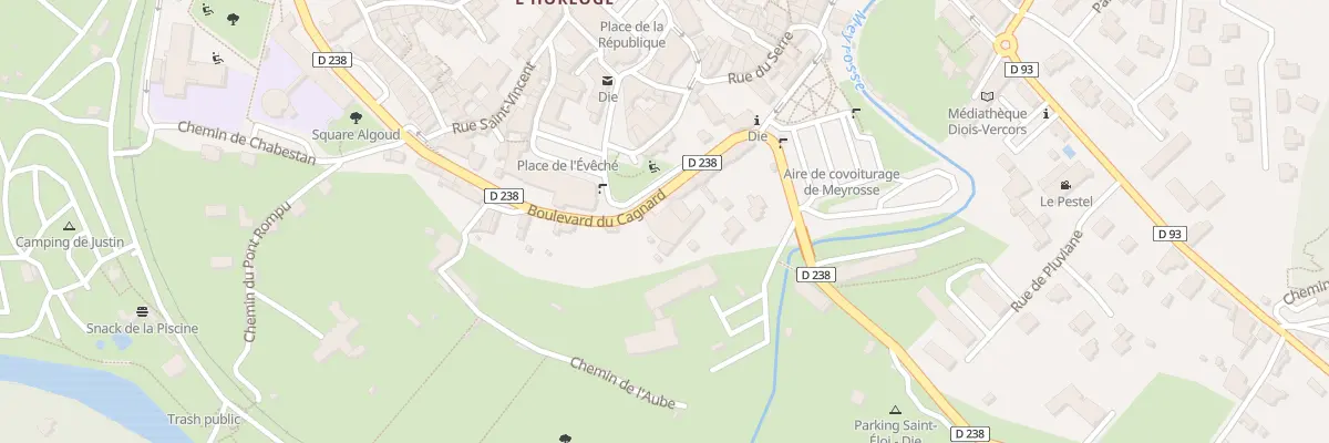 Plan du 9001 Bd du Cagnard à Die