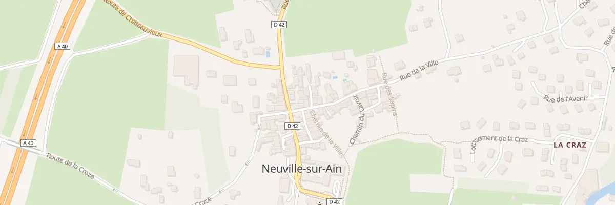 Plan du 21 Rue de la Ville à Neuville-sur-Ain
