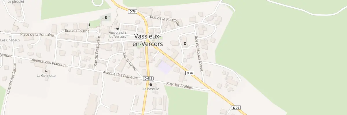 Plan du 75 Av Georges Magnat à Vassieux-en-Vercors