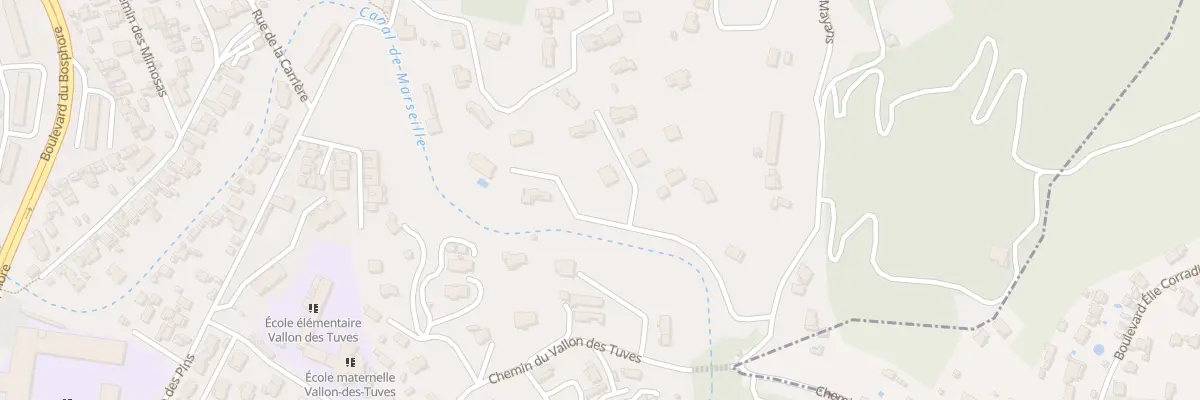 Plan du 1 Che du Vallon des Mayans à Marseille 15e Arrondissement