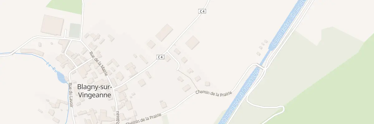 Plan du 1 All du Poirier Bénit à Blagny-sur-Vingeanne