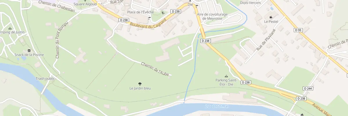 Plan de Bd du Marechal Leclerc à Die