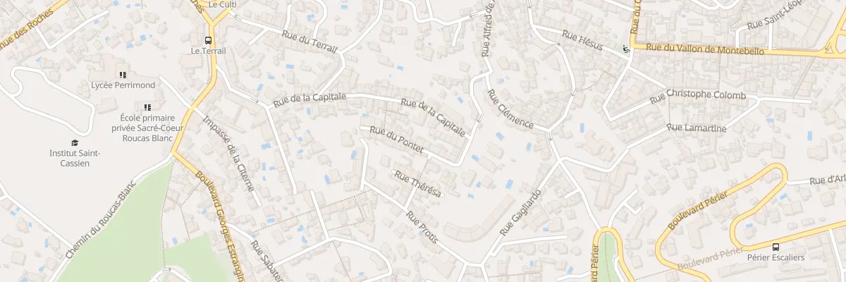 Plan du 14 Rue du pontet à Marseille 7e Arrondissement